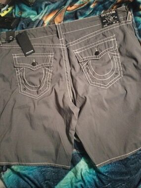 NWT True Religion Men's Big T Ricky Board Shorts Size 46W